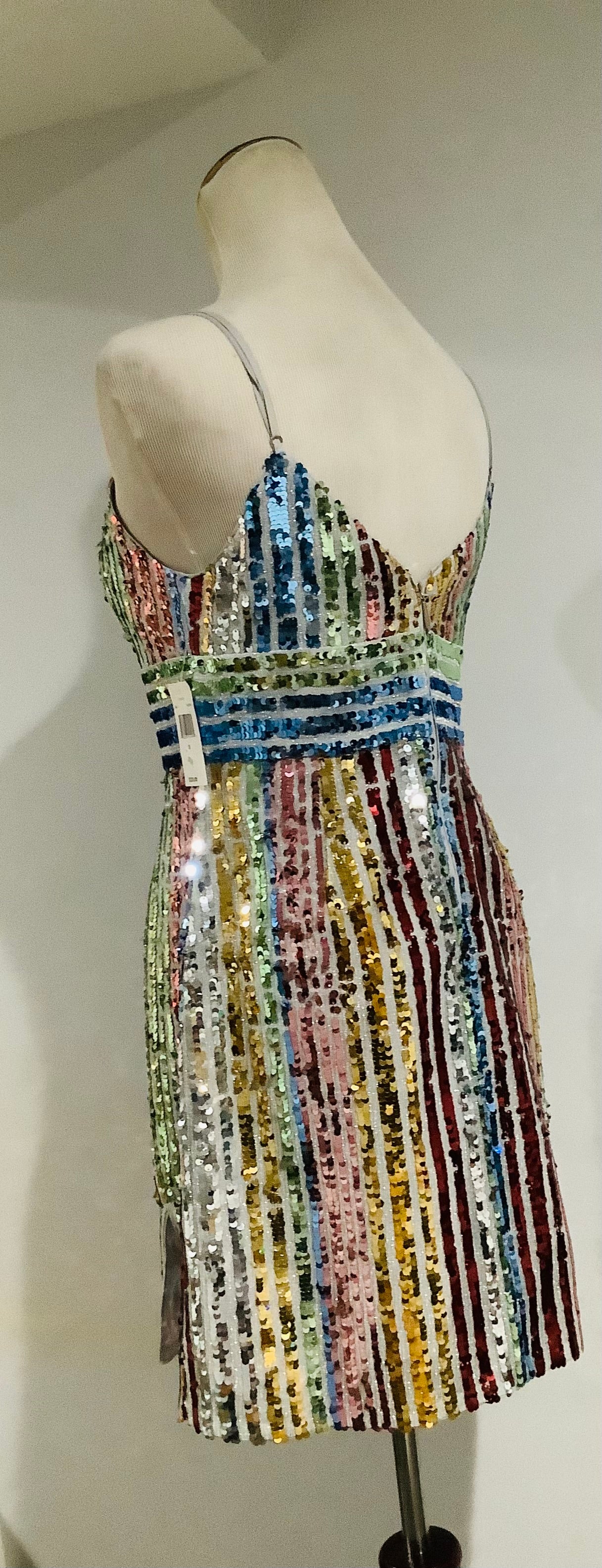 SAYLOR: New Tracy Multi Sequin Mini Dress