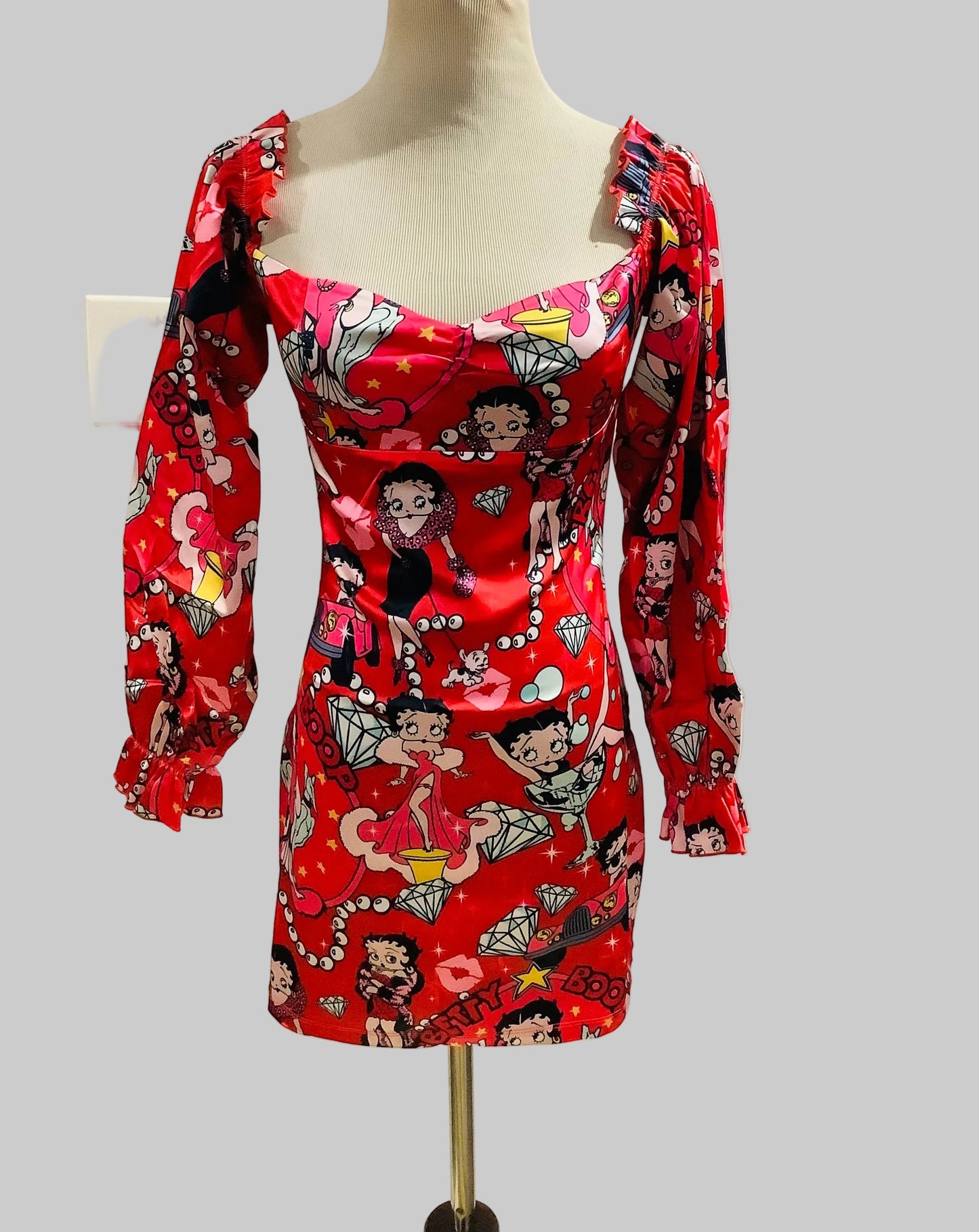 Betty Boop Satin Bodice Dress – Dolls Kill x Betty Boop