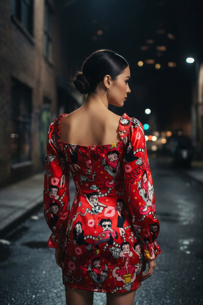 Betty Boop Satin Bodice Dress – Dolls Kill x Betty Boop