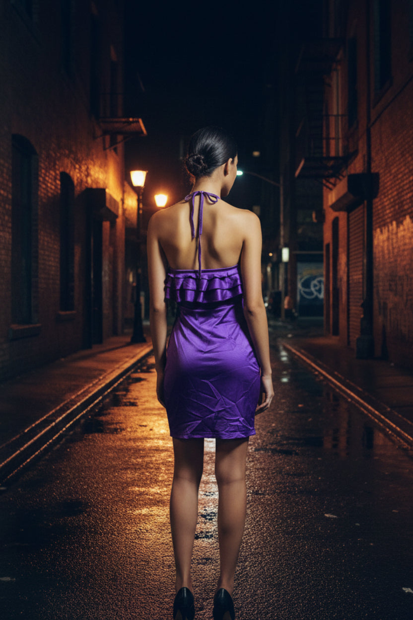 Club Hopping Mini Dress – HOROSCOPEZ | Bodycon Halter Dress