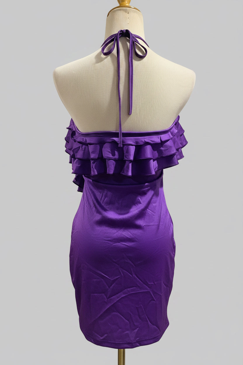Club Hopping Mini Dress – HOROSCOPEZ | Bodycon Halter Dress