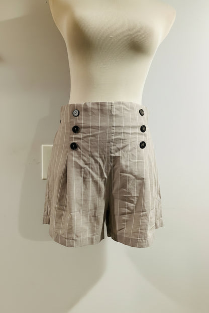 Blashe Pin Stripe High-Waist Shorts-NWT