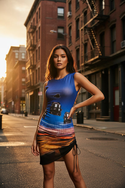 Sheer Sunset Beach Dress — Sexy Cover-Up for Day Parties & Nights Out