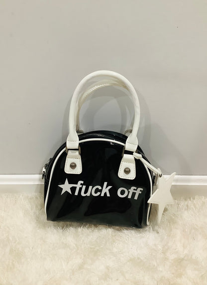 Pretty Honest Bowler Bag – Vinyl Statement Bag by Generation Kiss