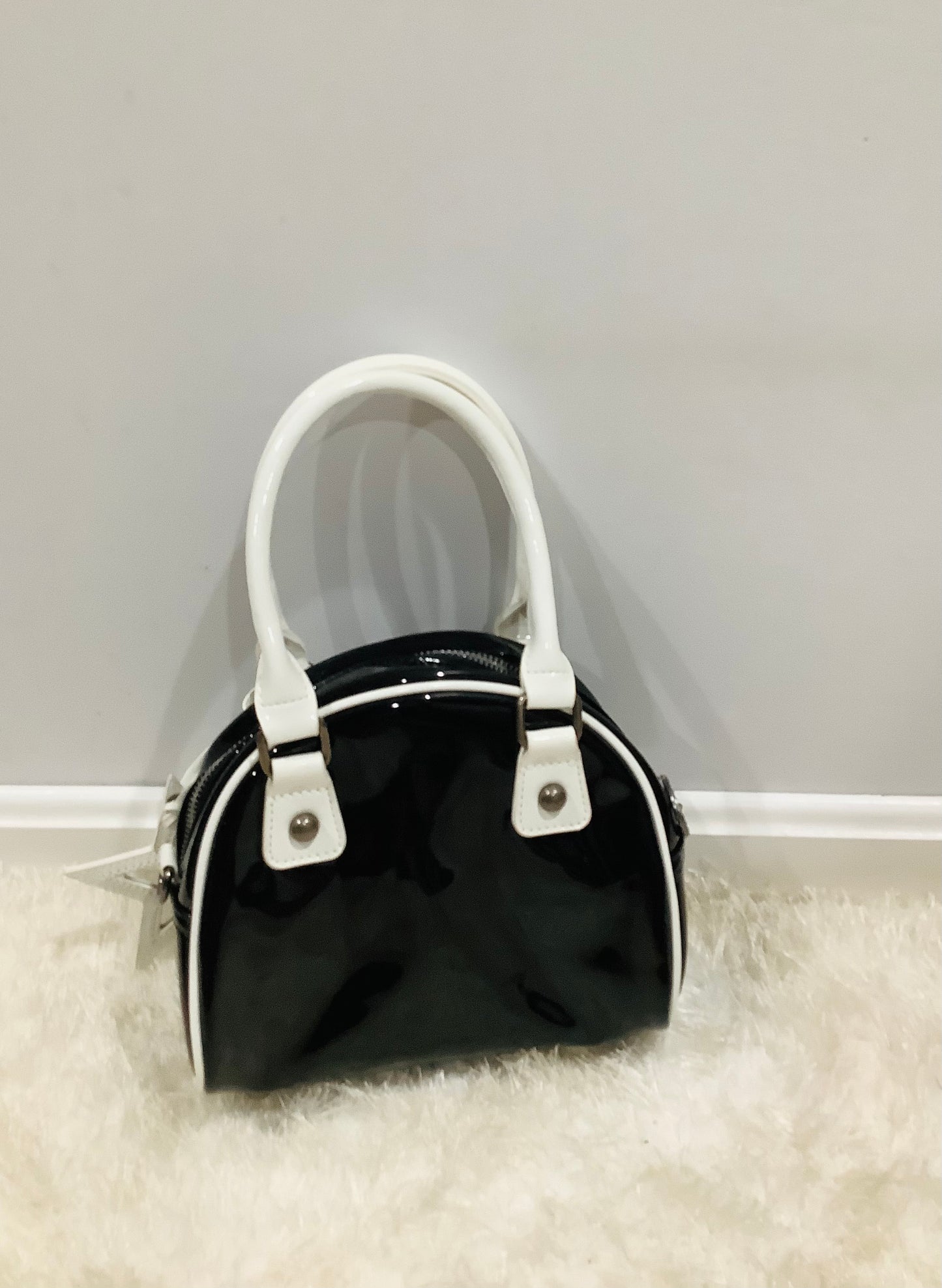 Pretty Honest Bowler Bag – Vinyl Statement Bag by Generation Kiss