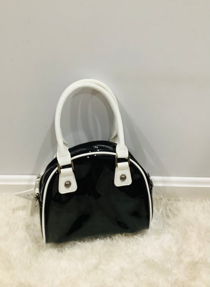 Pretty Honest Bowler Bag – Vinyl Statement Bag by Generation Kiss