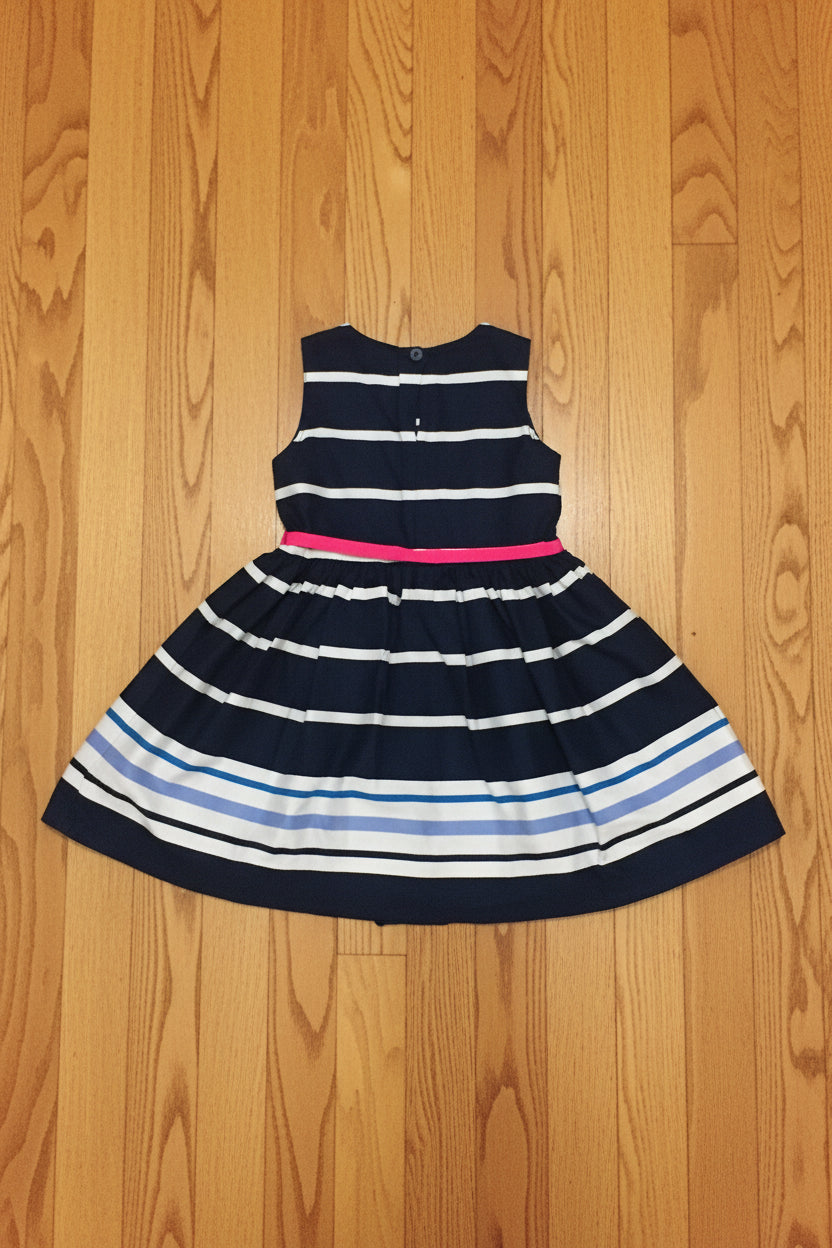 Carter's Baby Girl's Sleeveless Striped Dress – Size 24 Months