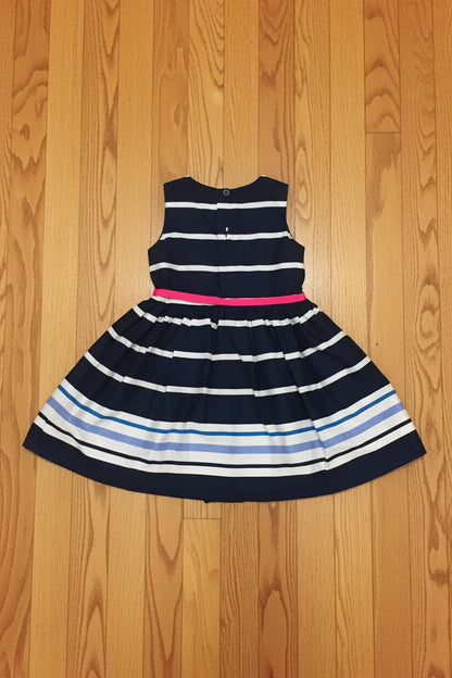 Carter's Baby Girl's Sleeveless Striped Dress – Size 24 Months