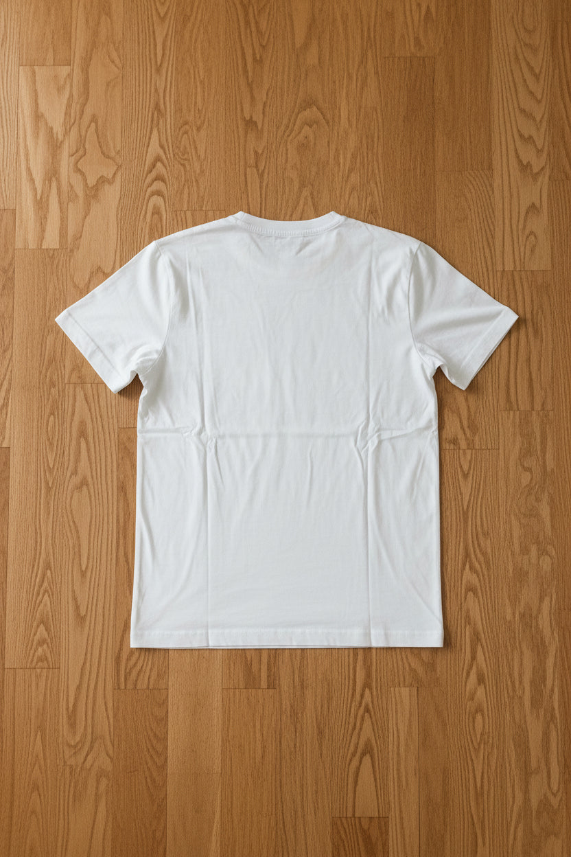 Diesel Men's 1978 Industry Graphic T-Shirt – White Slim Fit Crew Neck Tee