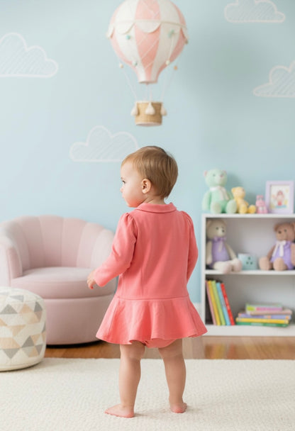 Ralph Lauren Stretch Polo Bloomer Set – Baby Girl 3 & 6 Months