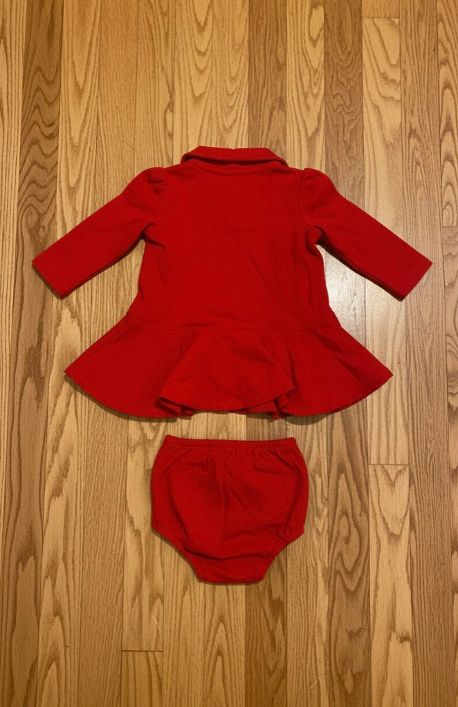 Ralph Lauren Stretch Polo Bloomer Set – Baby Girl 3 & 6 Months