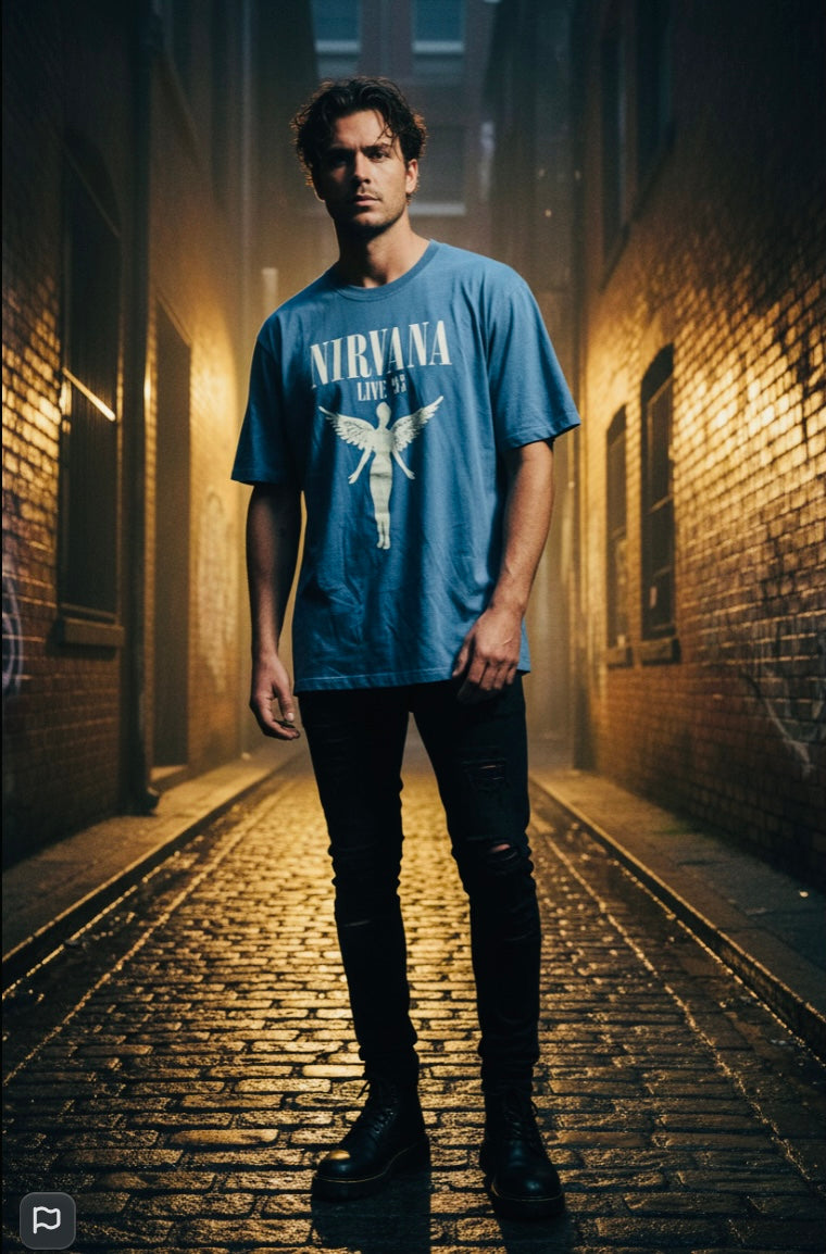 Nirvana 93’ Graphic Tee – Unisex Short Sleeve Cotton T-Shirt