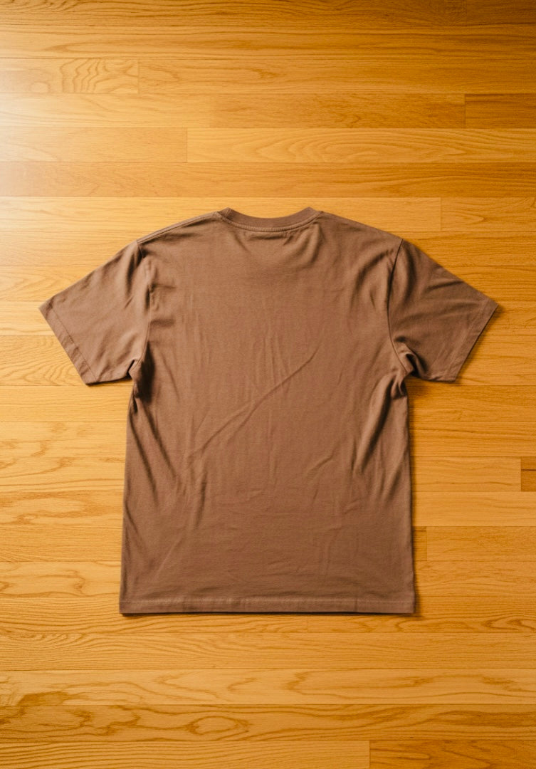 Basquiat Graphic Tee – Brown | Jean-Michel Basquiat Art Print T-Shirt