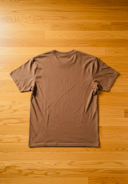 Basquiat Graphic Tee – Brown | Jean-Michel Basquiat Art Print T-Shirt