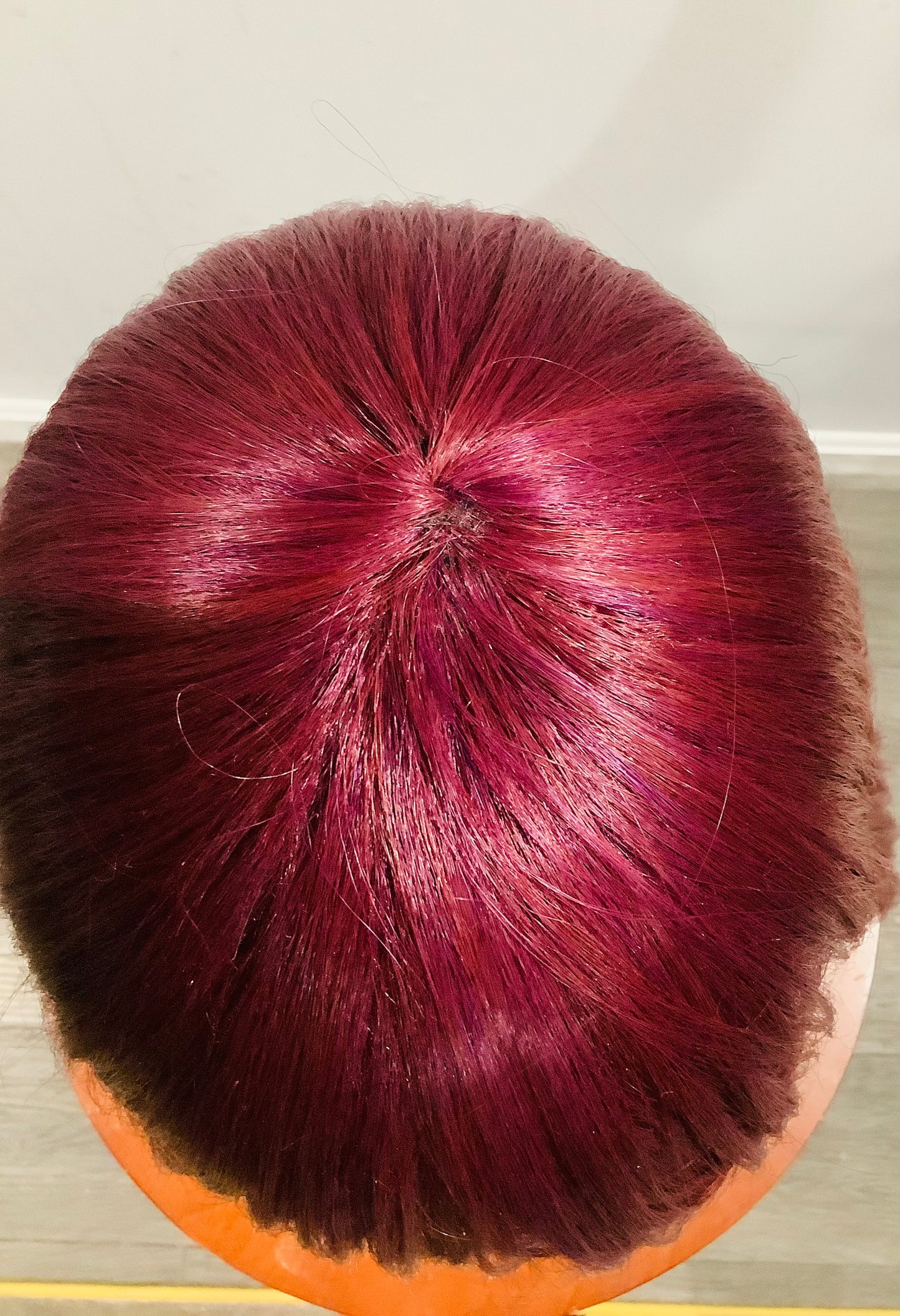 Wine Red Straight Wig | Heat Resistant Synthetic – Pre-Owned