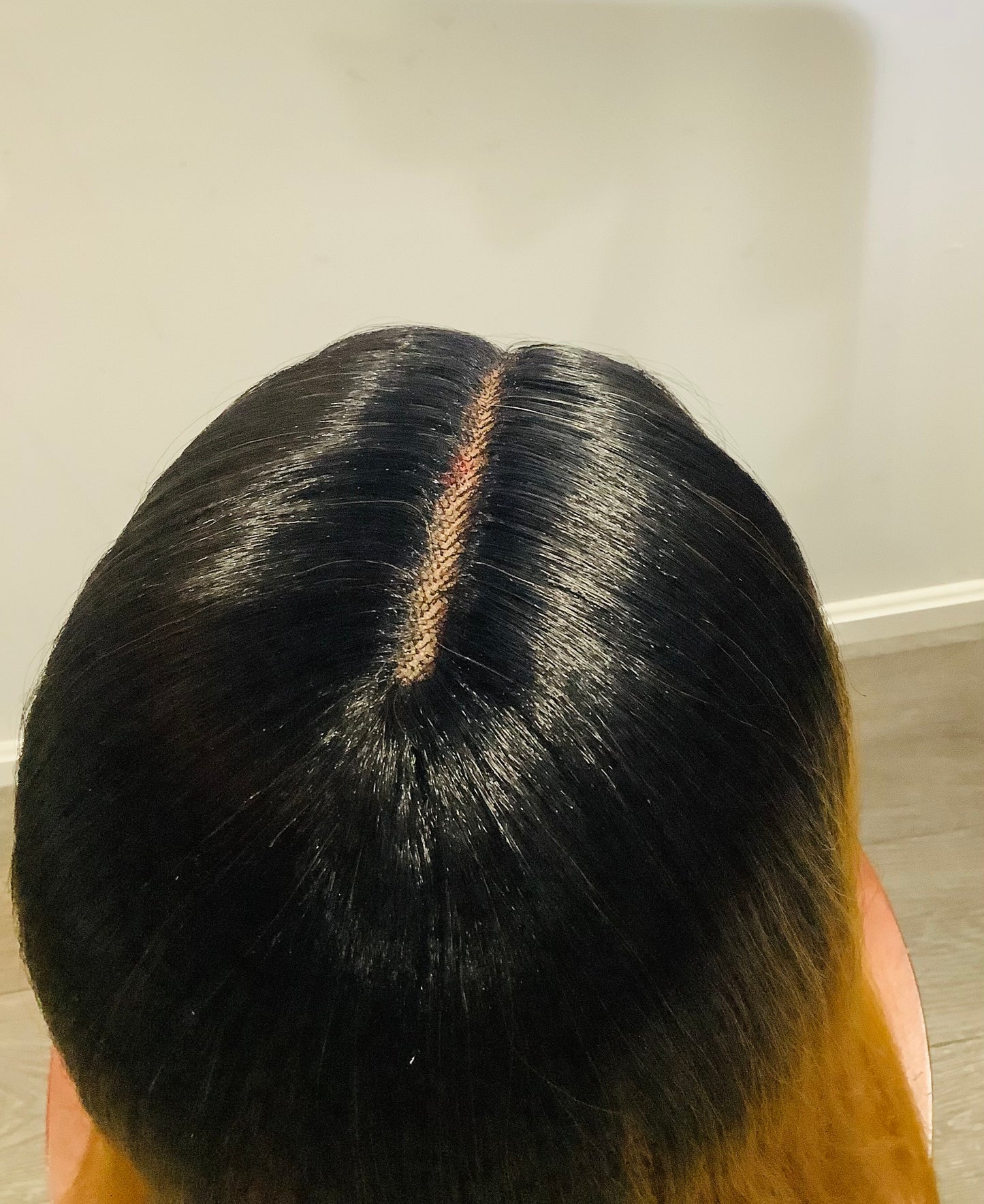 Bone Straight 2×6 Lace Frontal Wig | Ombre Black Root to Blonde | Pre-Owned