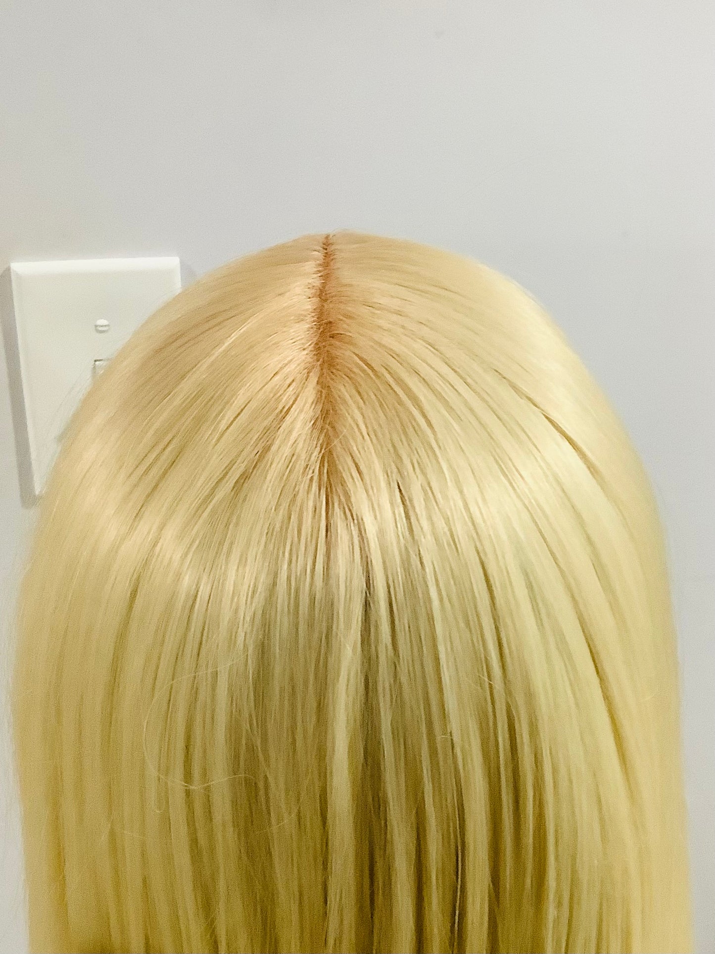 Platinum Blonde HD Lace Frontal Wig – Heat Friendly Synthetic | Belle Allure