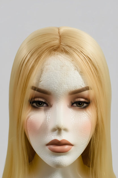 Platinum Blonde HD Lace Frontal Wig – Heat Friendly Synthetic | Belle Allure
