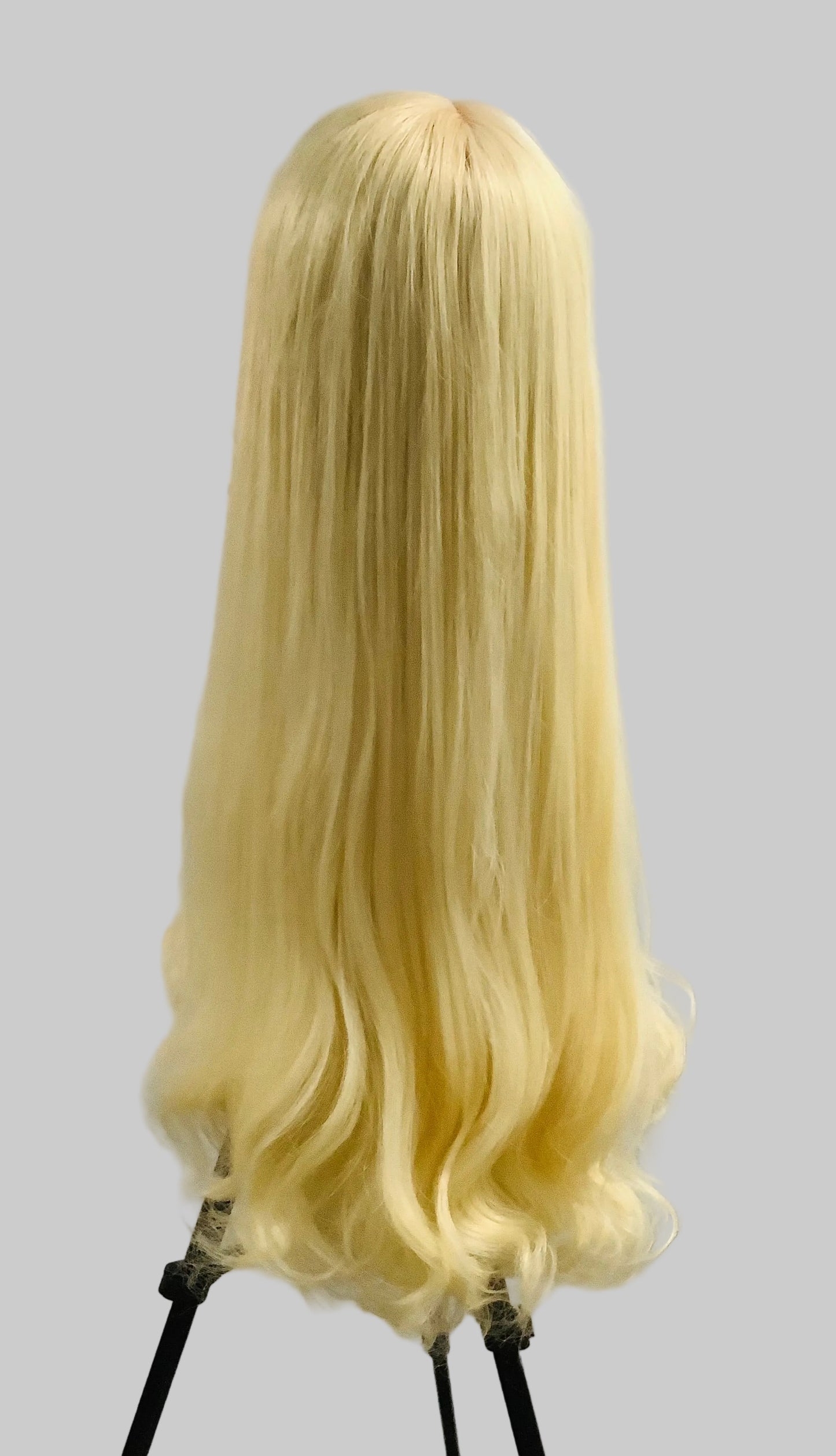 Platinum Blonde HD Lace Frontal Wig – Heat Friendly Synthetic | Belle Allure