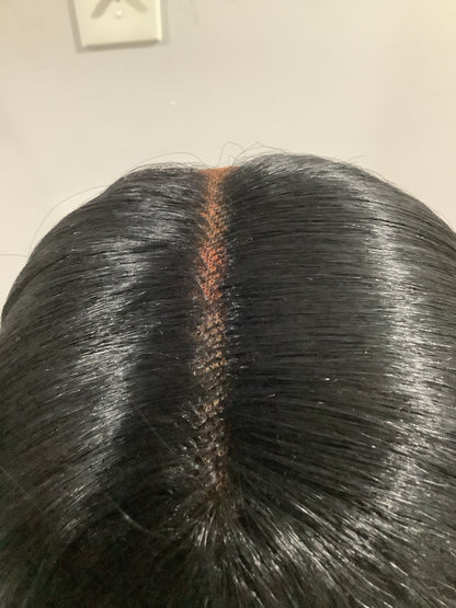 Black Lace Front Wig | Long Wavy Human Blend Hair | 30" & 32"