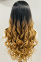 Non-Lace Scalp Wig | Human Blend Wave with Bang | Ombré Blonde – Pre-Owned