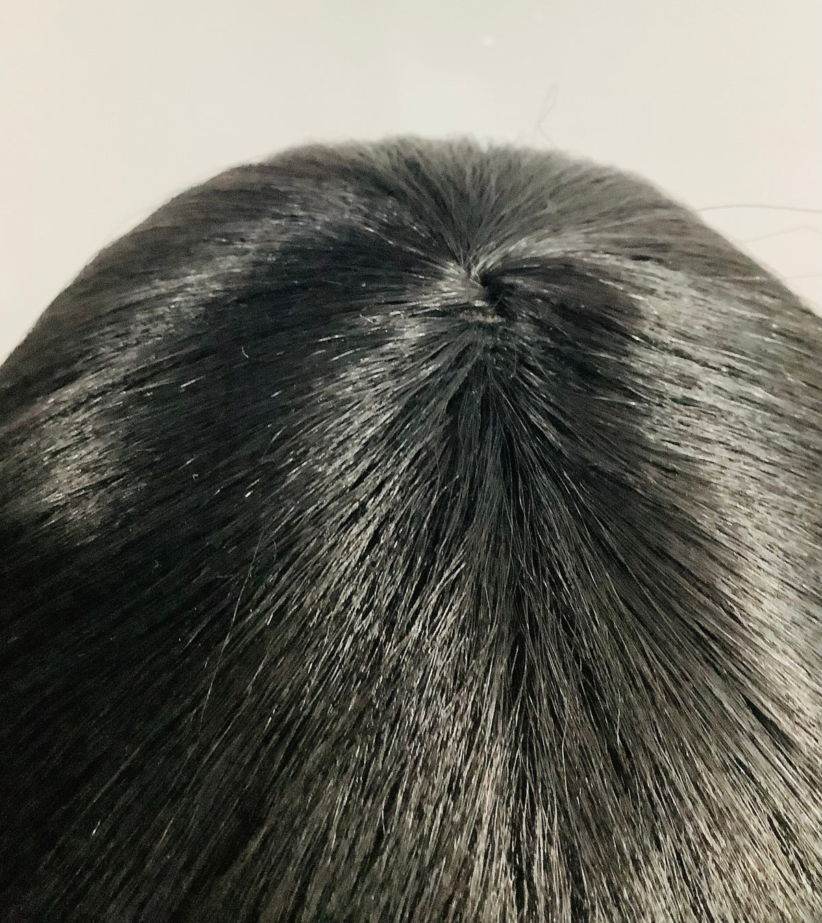 Skunk Highlight Wig – Two-Tone Black & Blonde Human Blend