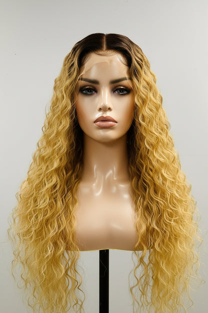 Pre-Owned Ombre Deep Wave Lace Part Wig, 32–42 Inch