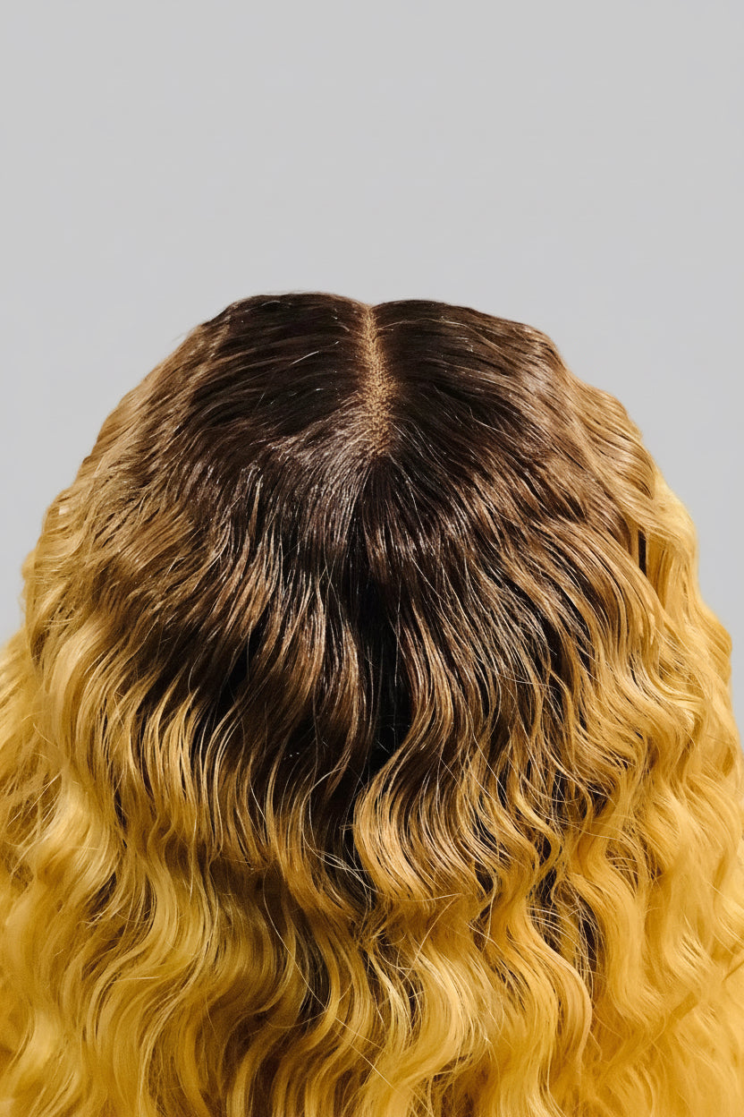 Pre-Owned Ombre Deep Wave Lace Part Wig, 32–42 Inch