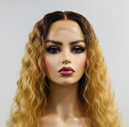 Pre-Owned Ombre Deep Wave Lace Part Wig, 32–42 Inch