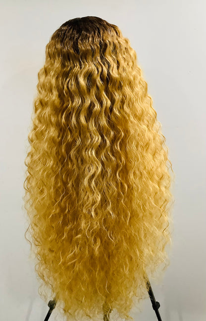 Pre-Owned Ombre Deep Wave Lace Part Wig, 32–42 Inch