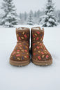 UGG Girls Jona Confetti Logo Boot – Pre-Owned, Size 1 (Beige)