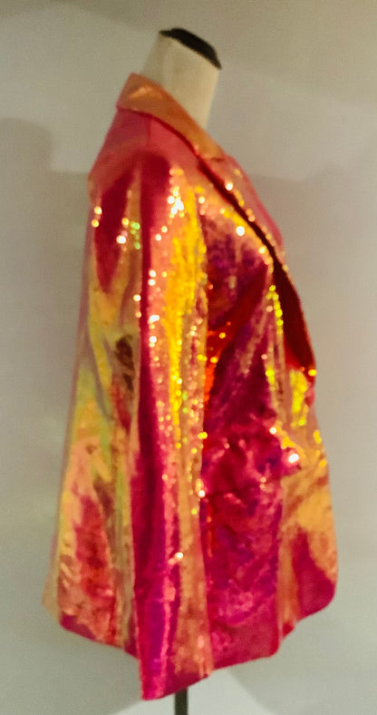 Fashion Nova: New Zuri Sequin Blazer-Pink