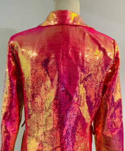 Fashion Nova: New Zuri Sequin Blazer-Pink