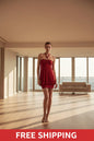 Dolls Kill Y2K Bubble Mini Dress – Red | Pre-Owned Vintage