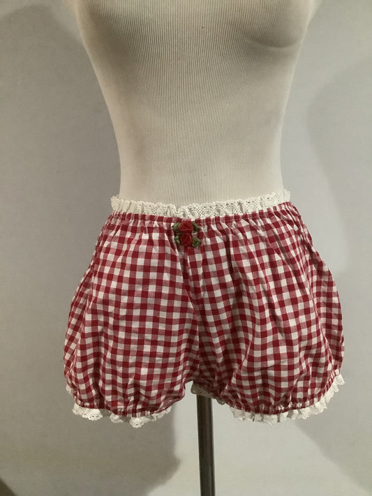 Dolls Kill: Pre-Owned Orchard Lane Gingham Bloomers - Used