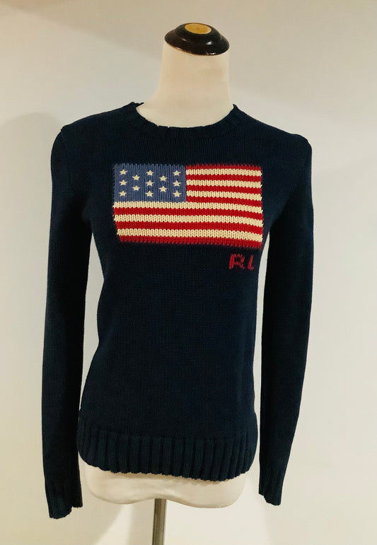 Polo by Ralph Lauren: The Iconic Flag Jumper Pre-Owned Size: (SP)