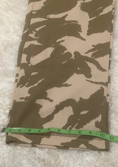 PLT: Shape Camo Print Pocket Detail Wide Leg Cargo Trouse