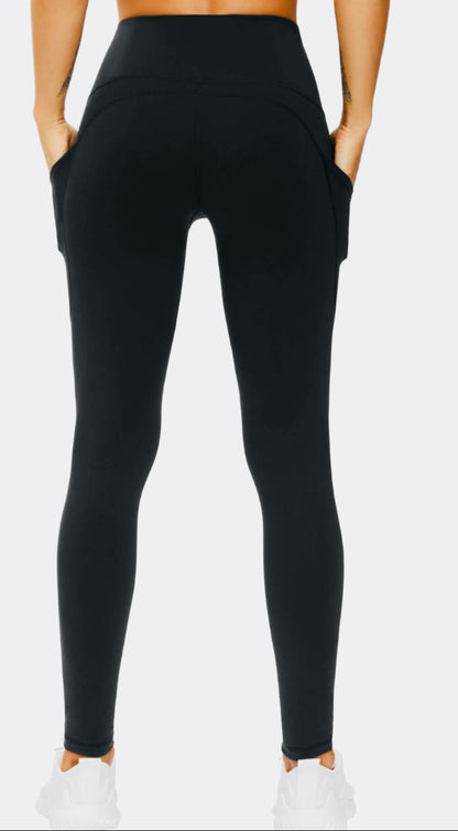 THE GYM PEOPLE Thick High Waist Yoga Pants with Pockets