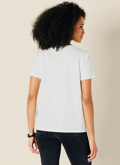 Women's Regular Fit 100% Cotton Crewneck