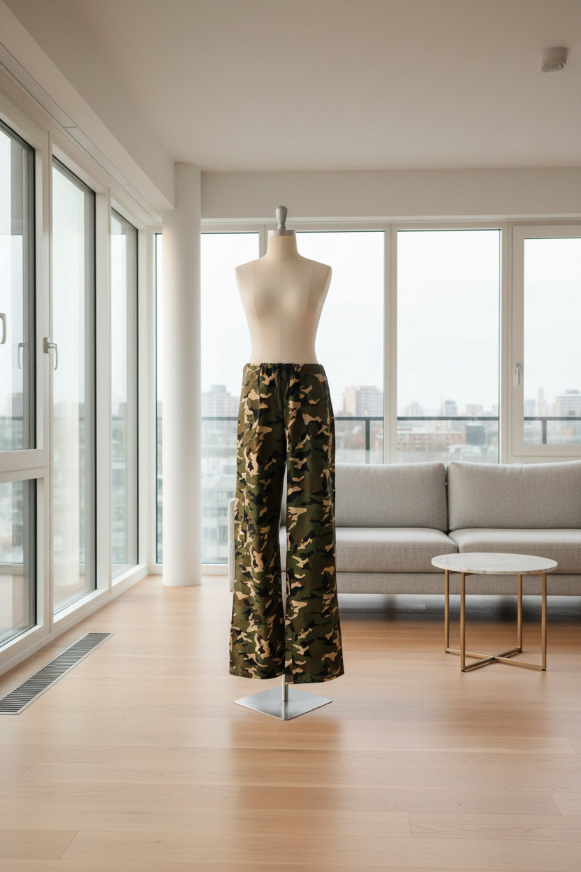 Green Camo Parachute Cargo Pants – Pretty Little Thing | Low Rise Straight Leg