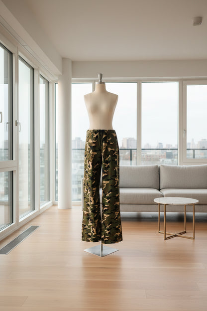 Green Camo Parachute Cargo Pants – Pretty Little Thing | Low Rise Straight Leg