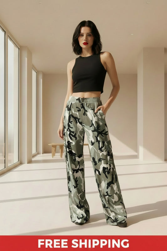 Grey Camo Print Lightweight Low Rise Cargo Pants – Pretty Little Thing