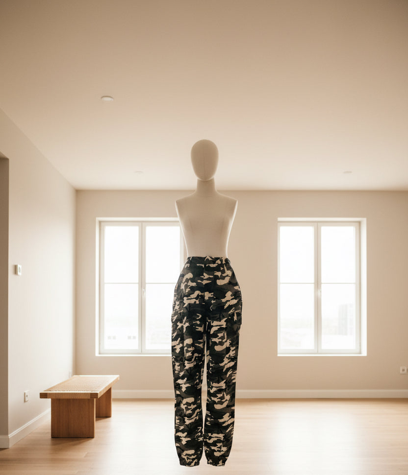 Camouflage Cargo Pants – Women's Tactical Style | Belle Allure Collection
