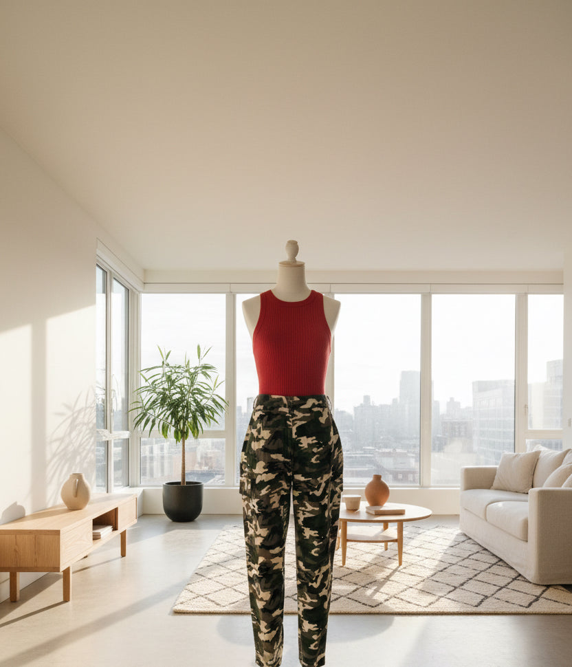 Camouflage Cargo Pants – Women's Tactical Style | Belle Allure Collection