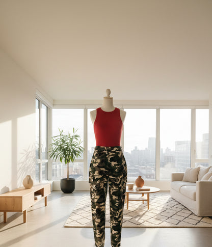 Camouflage Cargo Pants – Women's Tactical Style | Belle Allure Collection
