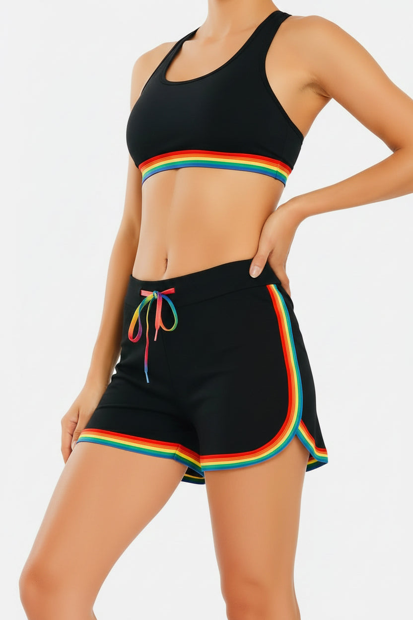 Retro Fashion Dolphin Running Workout Shorts