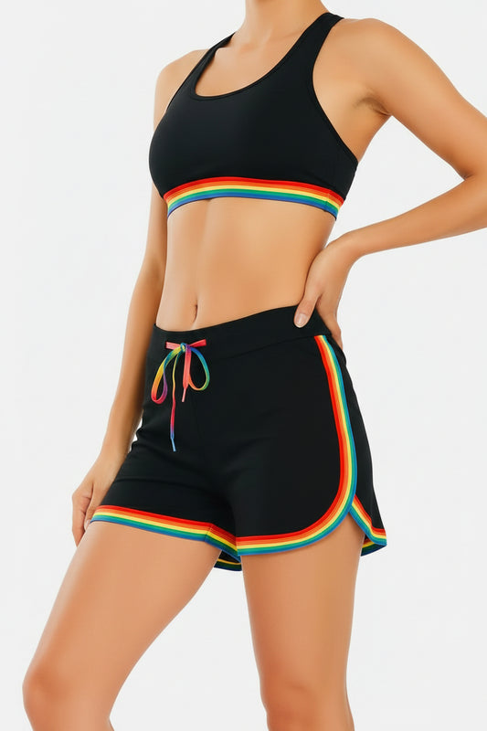 Retro Fashion Dolphin Running Workout Shorts