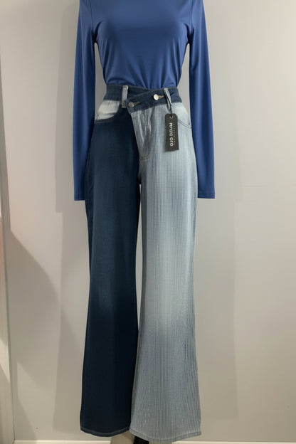 NWT: GJG Denim Wide Straight Leg