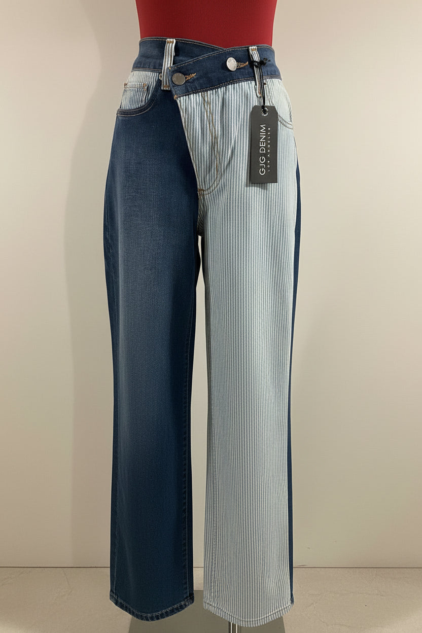 NWT: GJG Denim Wide Straight Leg
