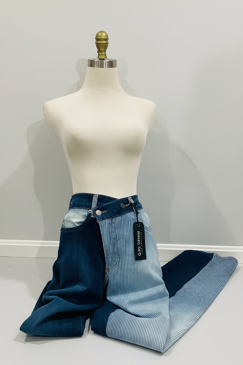 NWT: GJG Denim Wide Straight Leg